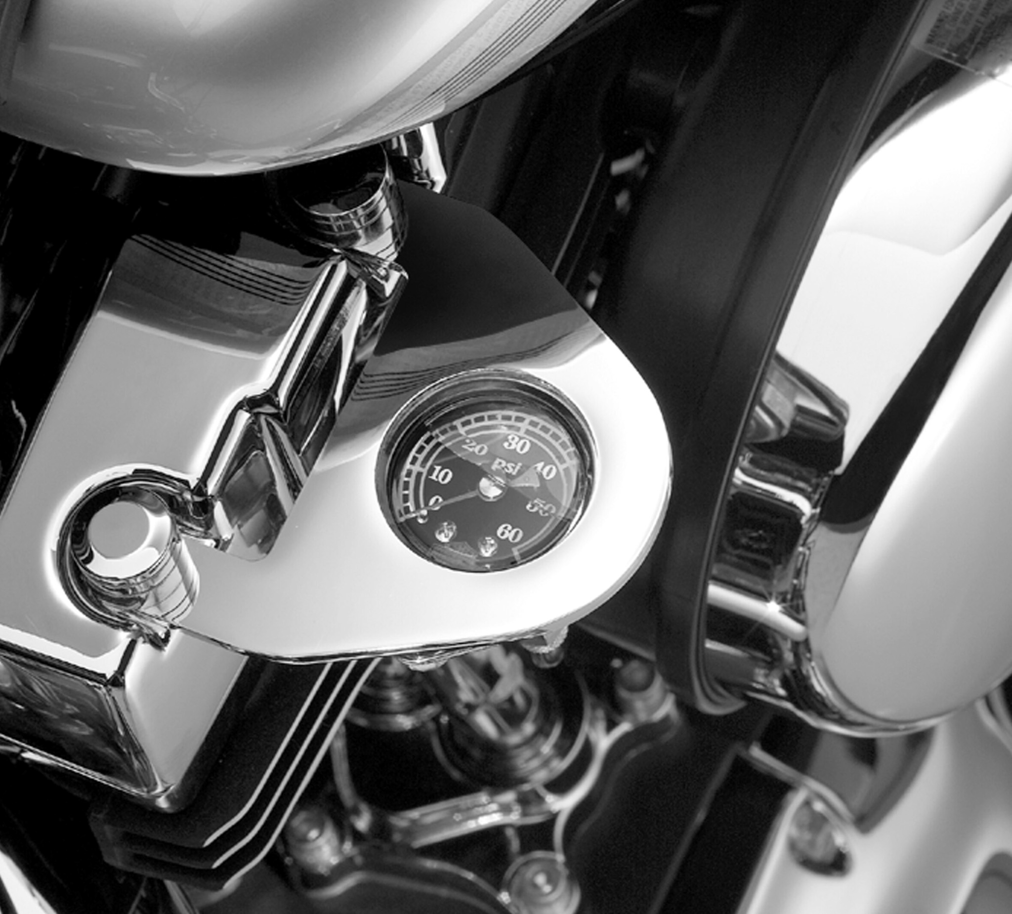Oil Pressure Gauge Kit w/ Mount for Harley Twin Cam Models 1998-2016   #75133-99 